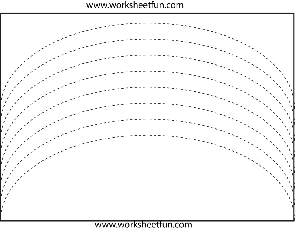 Curved Line Tracing | Preschool Worksheets, Tracing Curved Line Tracing | Preschool Worksheets, Tracing