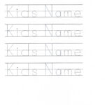 Custom Tracer Pages | Name Tracing Worksheets, Tracing Inside Name Tracing Line