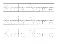 Custom Tracer Pages | Tracing Worksheets Preschool, Name in Name Tracing Letters