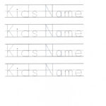 Customizable Printable Letter Pages Name Tracing Worksheets