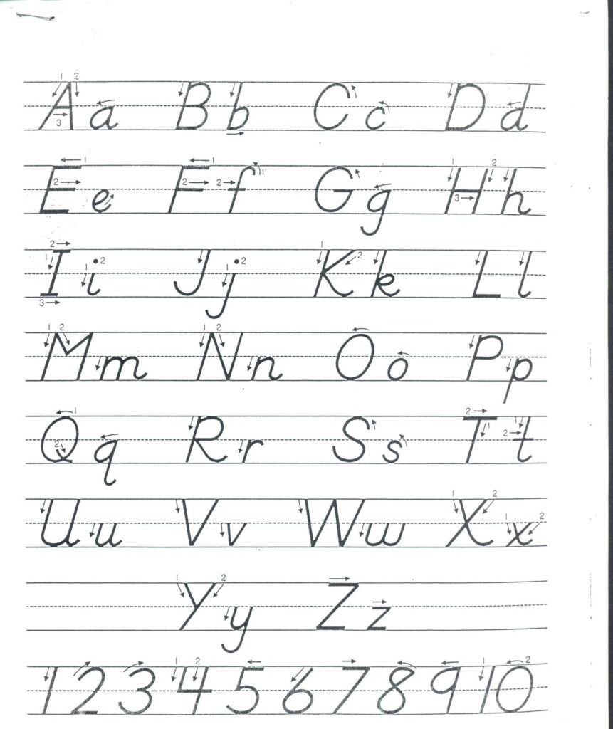 D Nealian Style Handwriting Worksheet Maker | Printable Intended For D'nealian Alphabet Worksheets