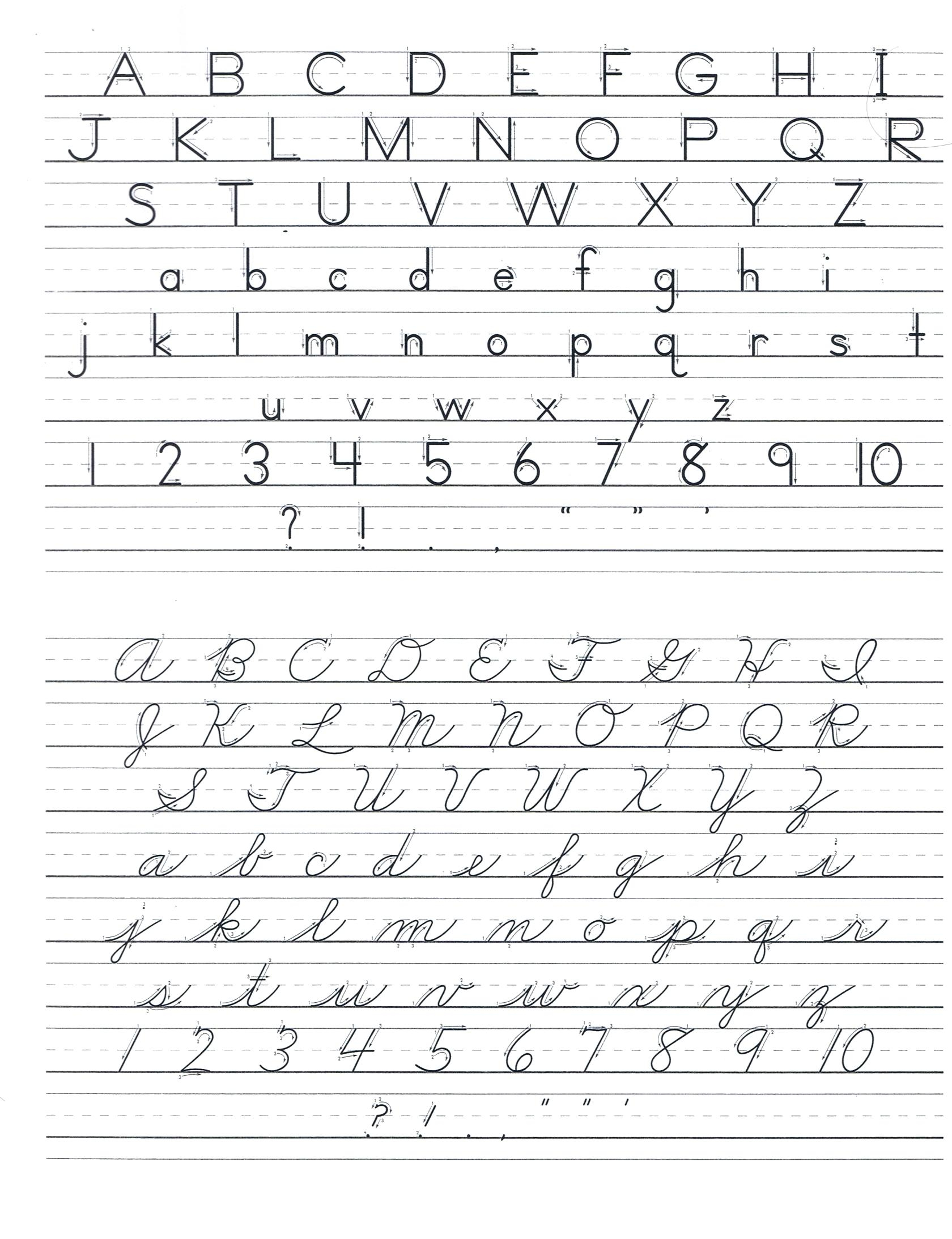 D Nealian Handwriting Sheets