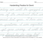 D Nealian Worksheet | Printable Worksheets And Activities