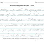 D Nealian Worksheet | Printable Worksheets And Activities Throughout D&#039;nealian Name Tracing