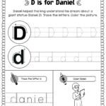 Daniel And The Lions Activity Book: Beginners – Bible Intended For Name Tracing Daniel