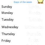 Days Of The Week Free Printables | Kindergarten Worksheets