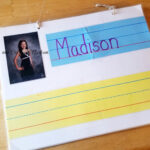 Diy Wipe Clean Writing Practice Book   Our Piece Of Earth With Regard To Tracing Name Madison