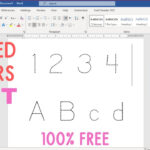 Dotted Letters Font In Ms Word | Tracing Letters For Toddlers In Microsoft  Word Within Name Tracing Font On Word