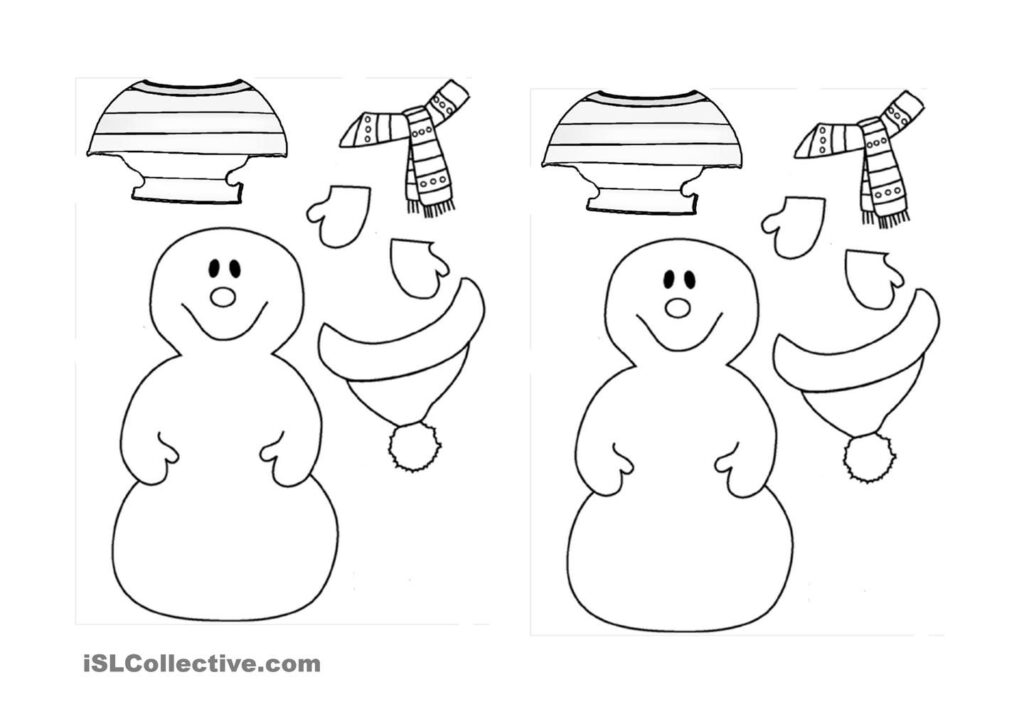 Dress The Snowman For Winter! | Preschool Winter Worksheets