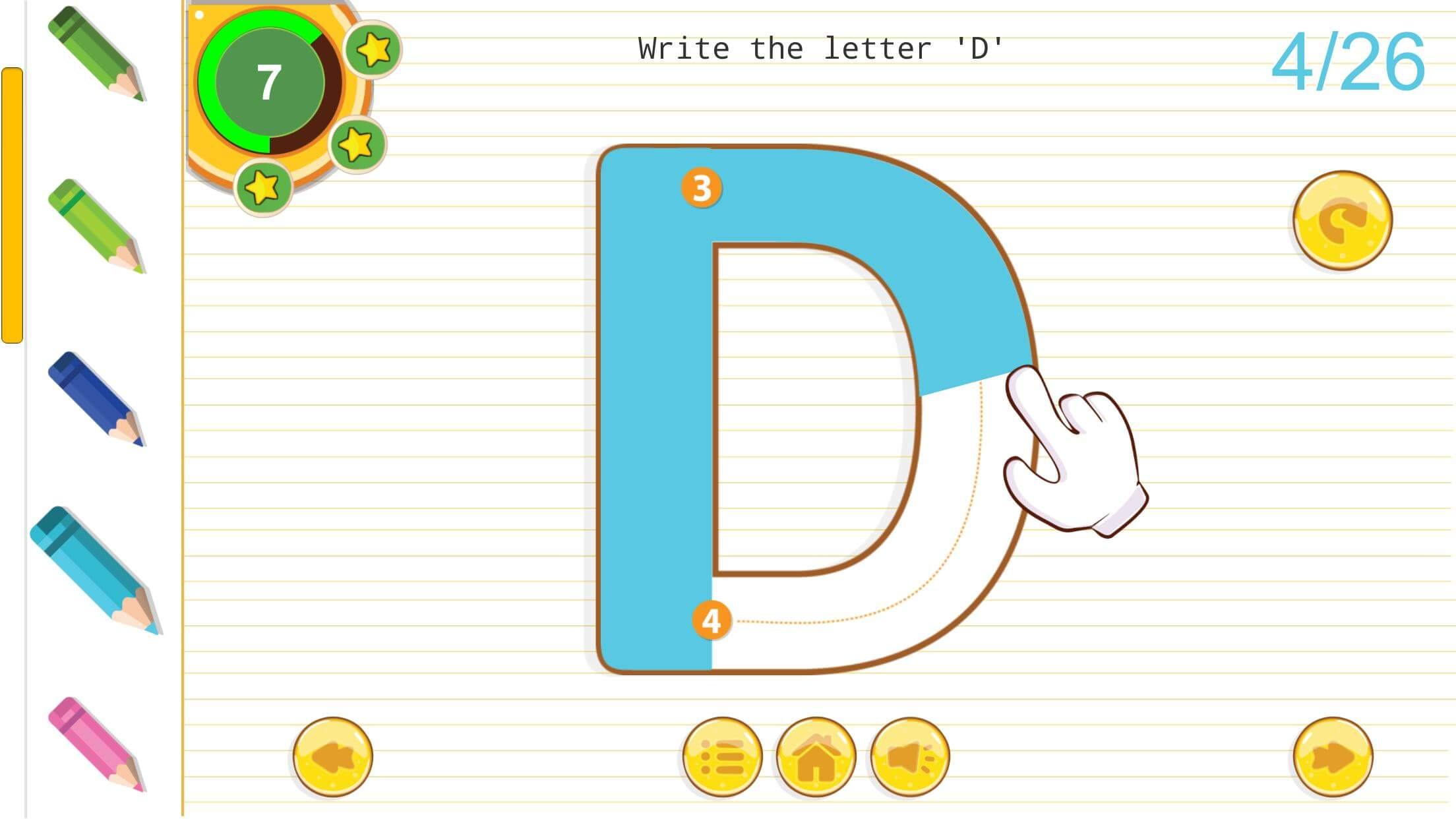 Easy Alphabet Tracing - English Alphabet Abc with Letter Tracing Html5