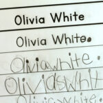 Easy Name Practice Within Name Tracing Olivia