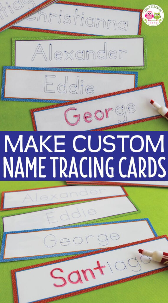 Editable Name Tracing Cards | Name Writing Activities For Regarding Tracing Name George