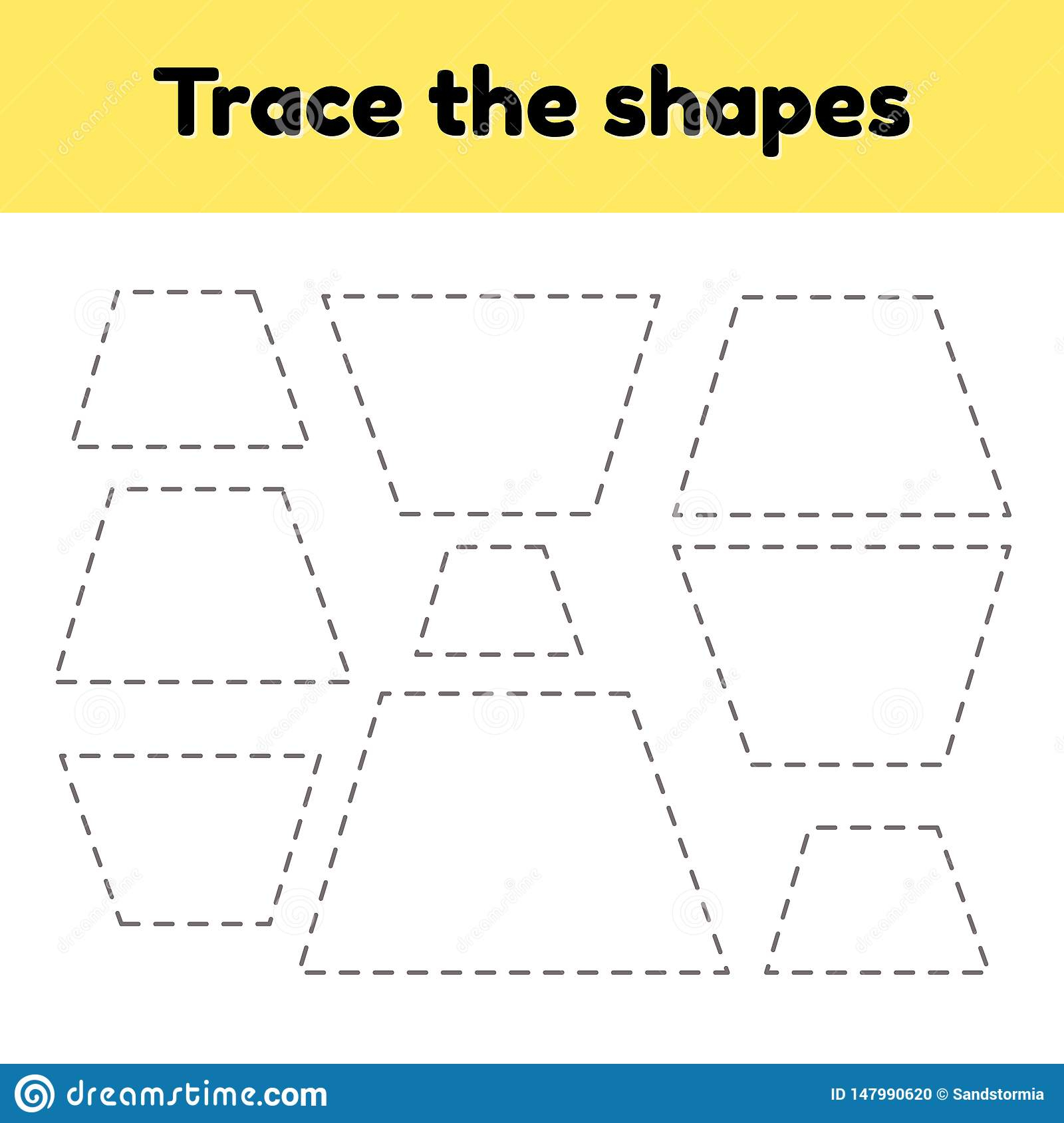 Educational Tracing Worksheet For Kids Kindergarten