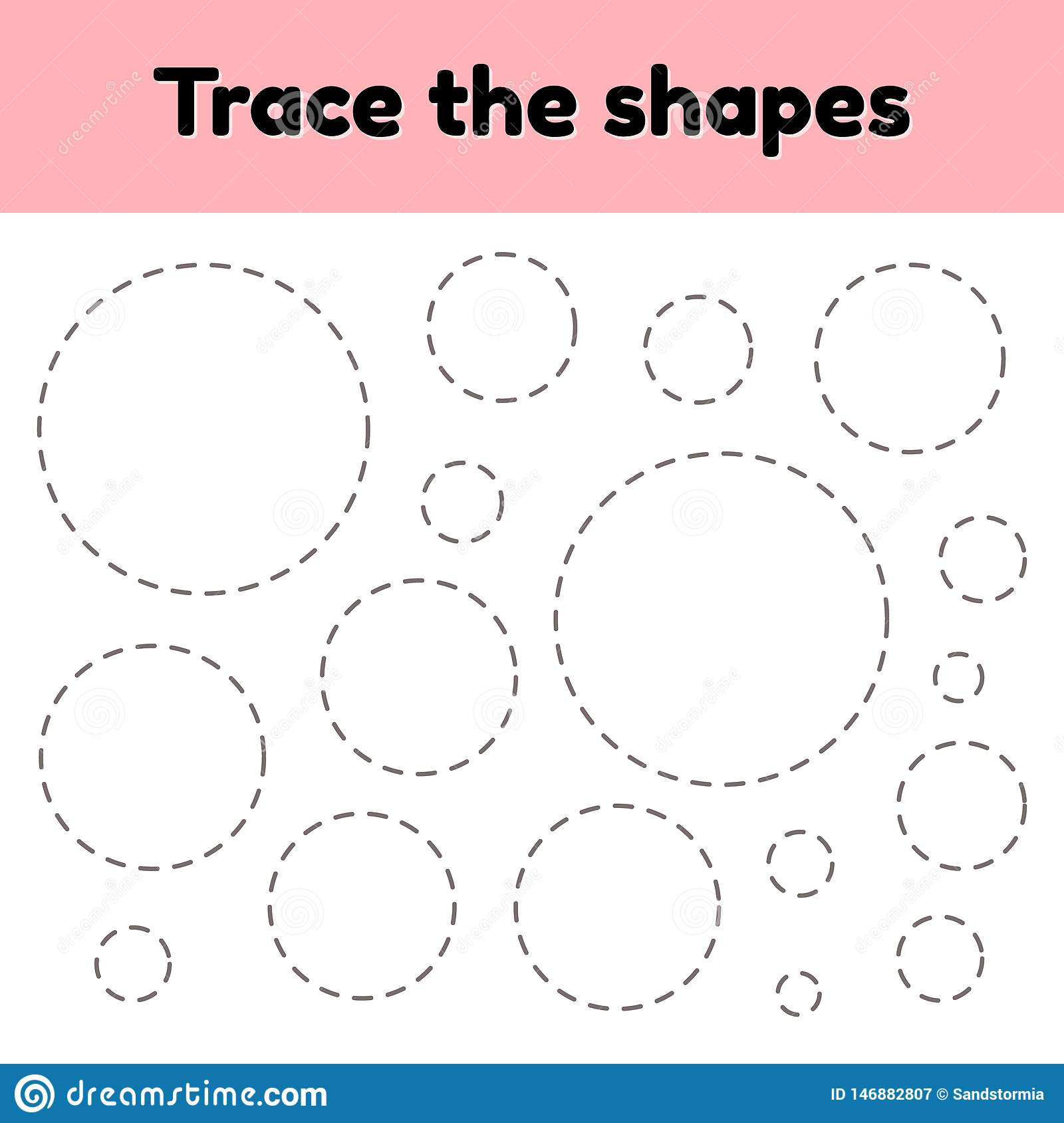 Educational Tracing Worksheet For Kids Kindergarten