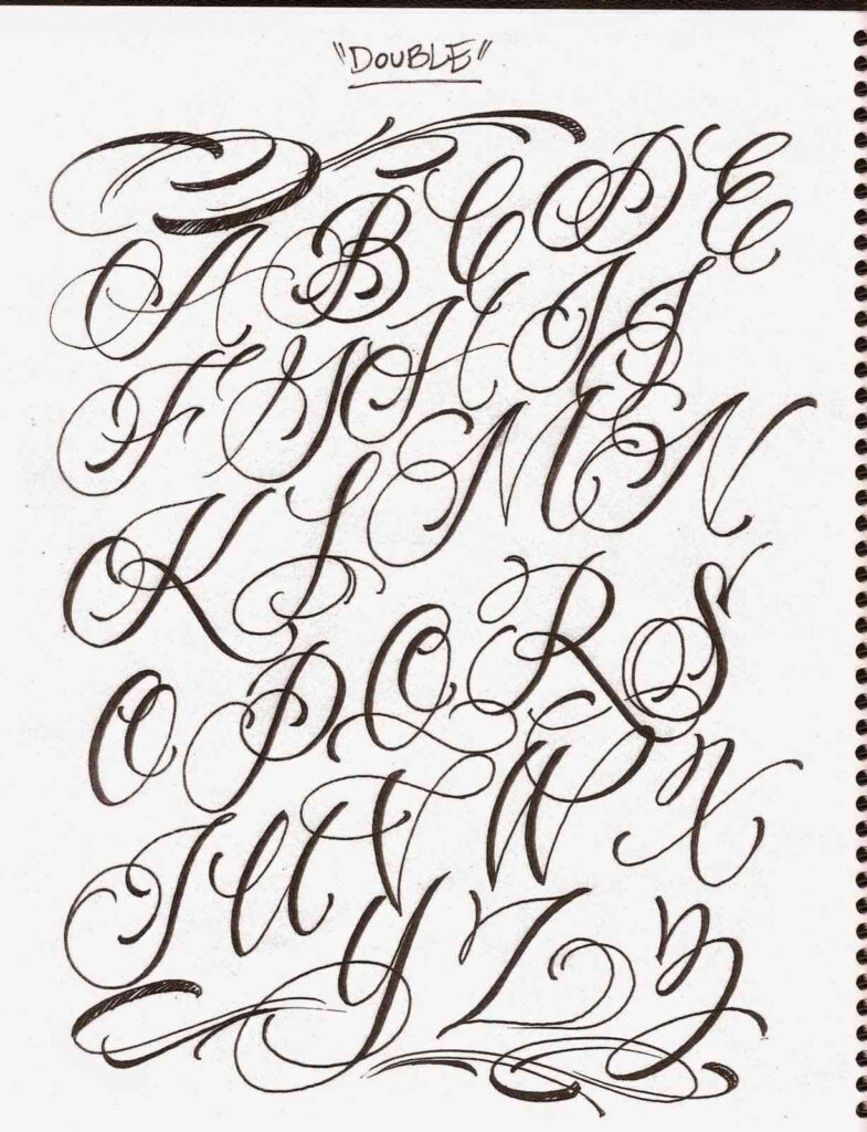 Elegant Cursive Letter Styles Alphabet | Paijo Network