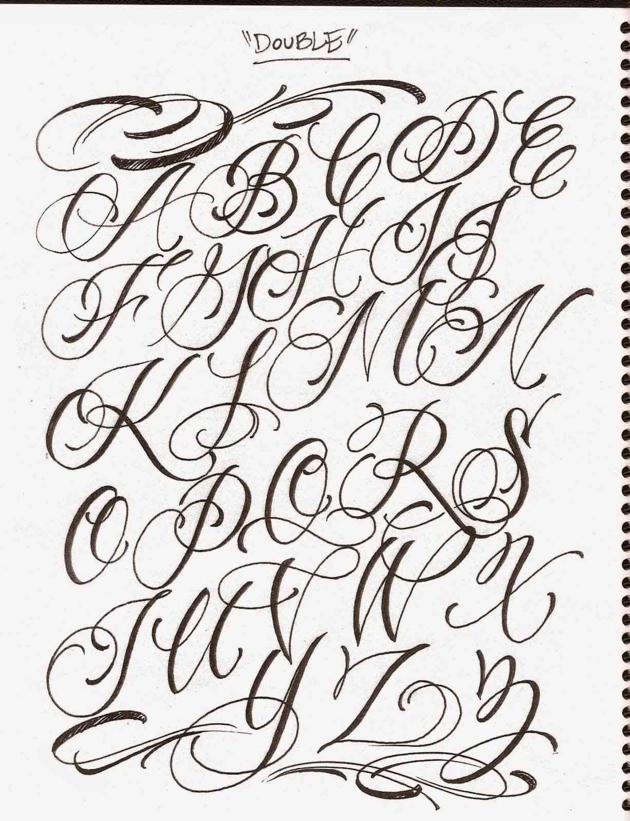 Elegant Cursive Letter Styles Alphabet | Paijo Network