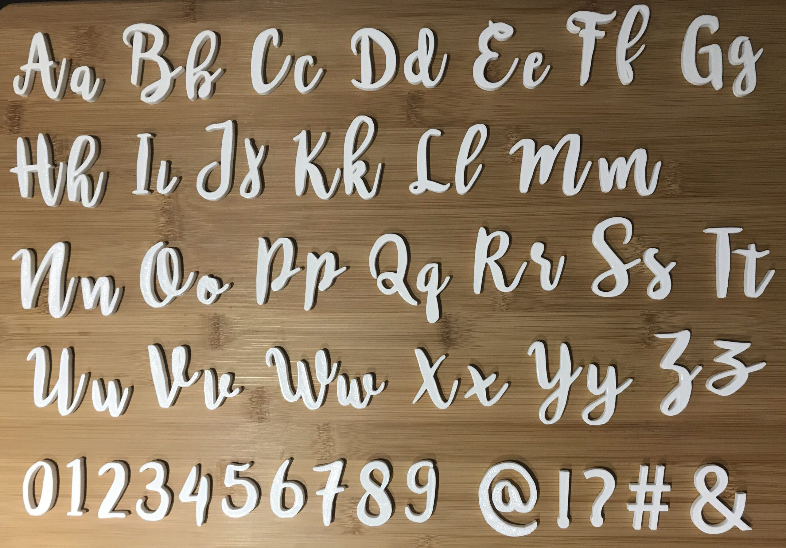 Emily4&amp;#039; Font Full Alphabet Stamp - Fondant Embosser Alphabet