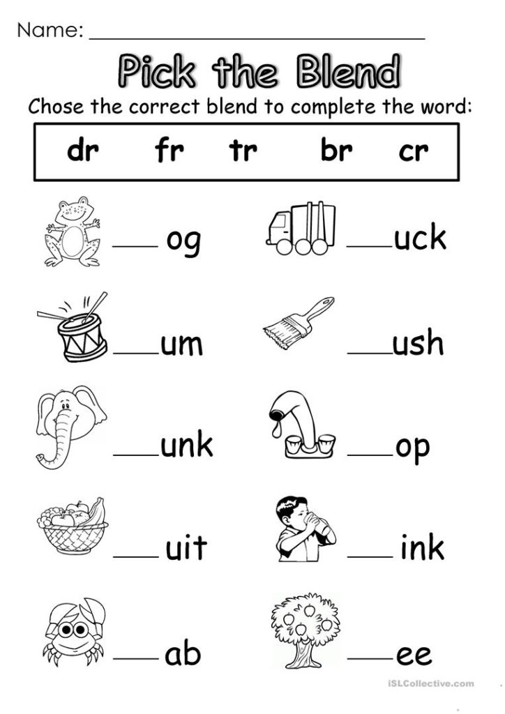 English Esl Blends Worksheets   Most Downloaded (28 Results) Regarding Alphabet Blends Worksheets