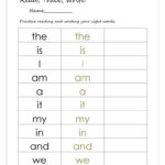 English Esl Sight Words Worksheets Most Downloaded Results