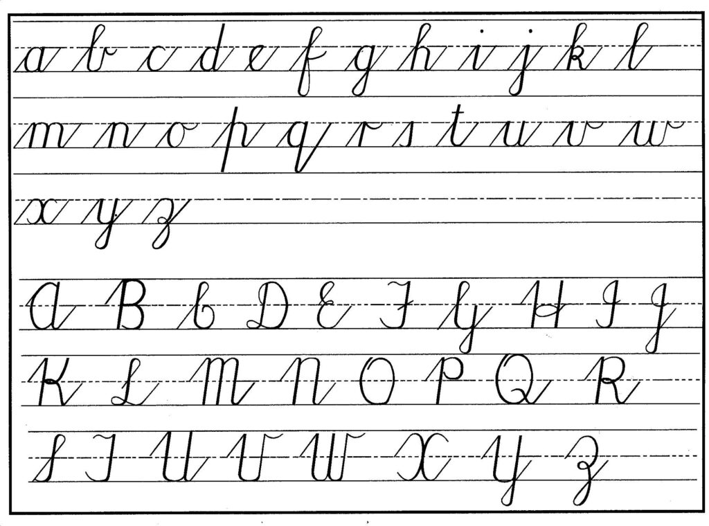 Englisht Cursive Writing Practice Incredible For Kids Free