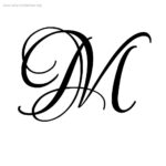 Fancy Calligraphy Letter M With Wings | Calligraphy Islamic