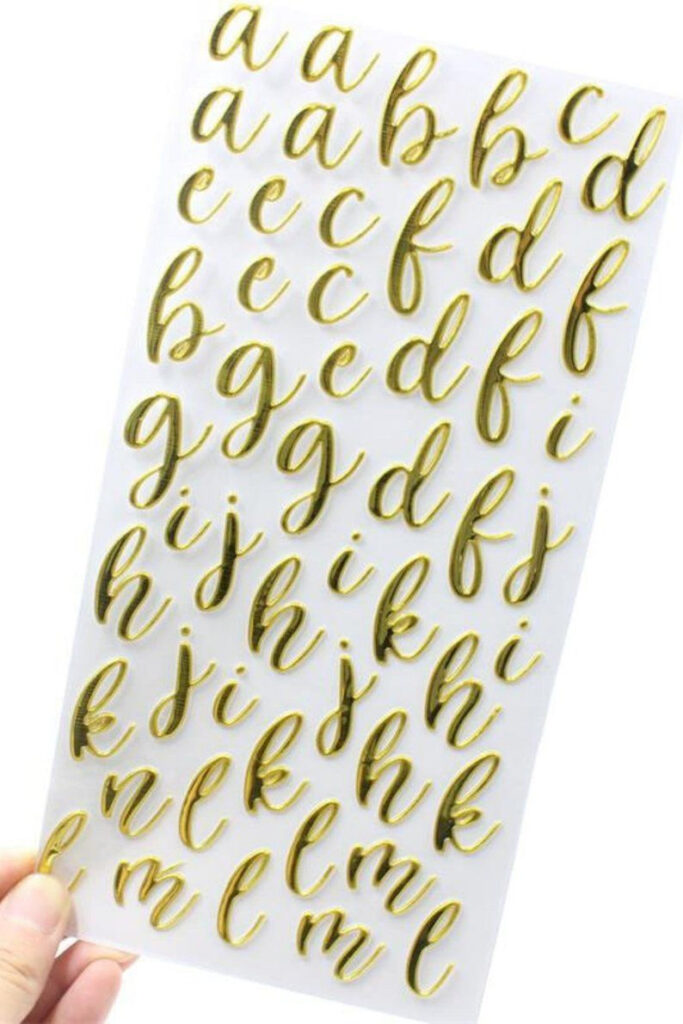 Fancy Cursive Stickers Monogram Scrapbook Bullet Journal Fancy Cursive Stickers Monogram Scrapbook Bullet Journal