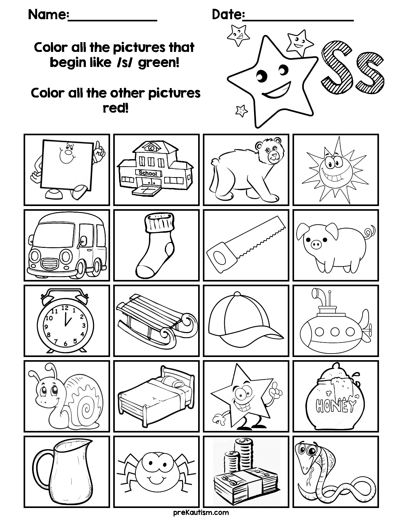 Find &amp;amp; Color Consonants Worksheets | Phonics Kindergarten inside Letter H Worksheets Soft School