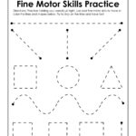 Fine Motor Skills Practice Worksheet | Preschool Writing
