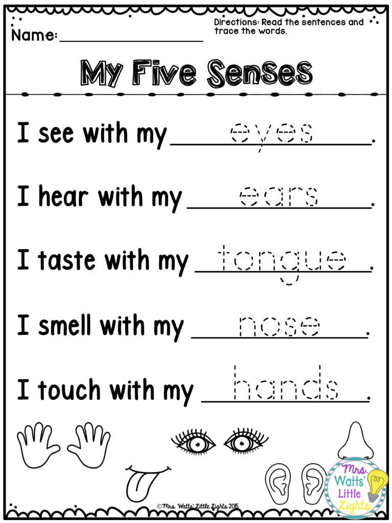 Five Senses Activities … | Senses Preschool, English