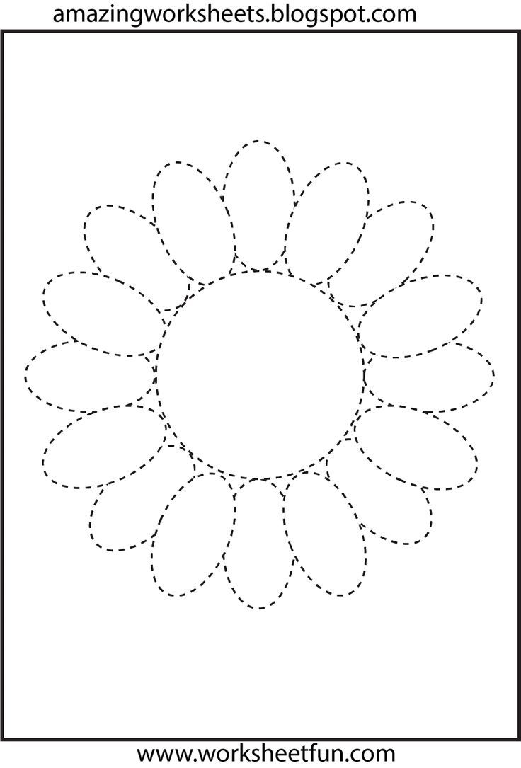 Flower-Trace | Crafts And Worksheets For Preschool,toddler