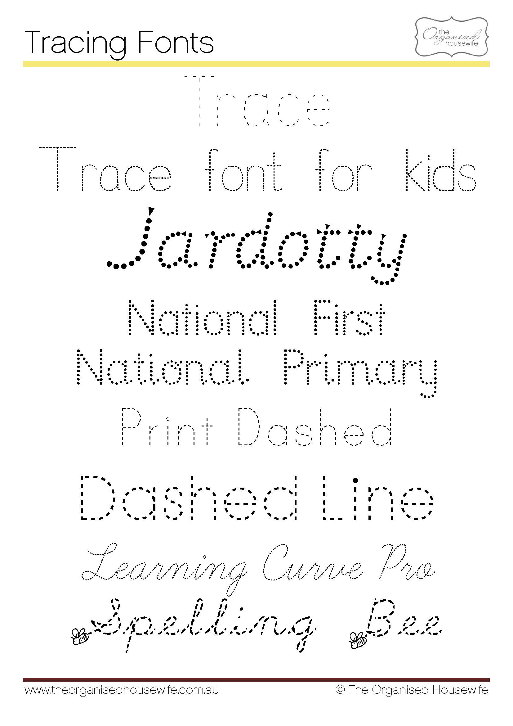 Fonts To Help Kids To Write + Qld Cursive | School Fonts intended for Name Tracing Qld Font