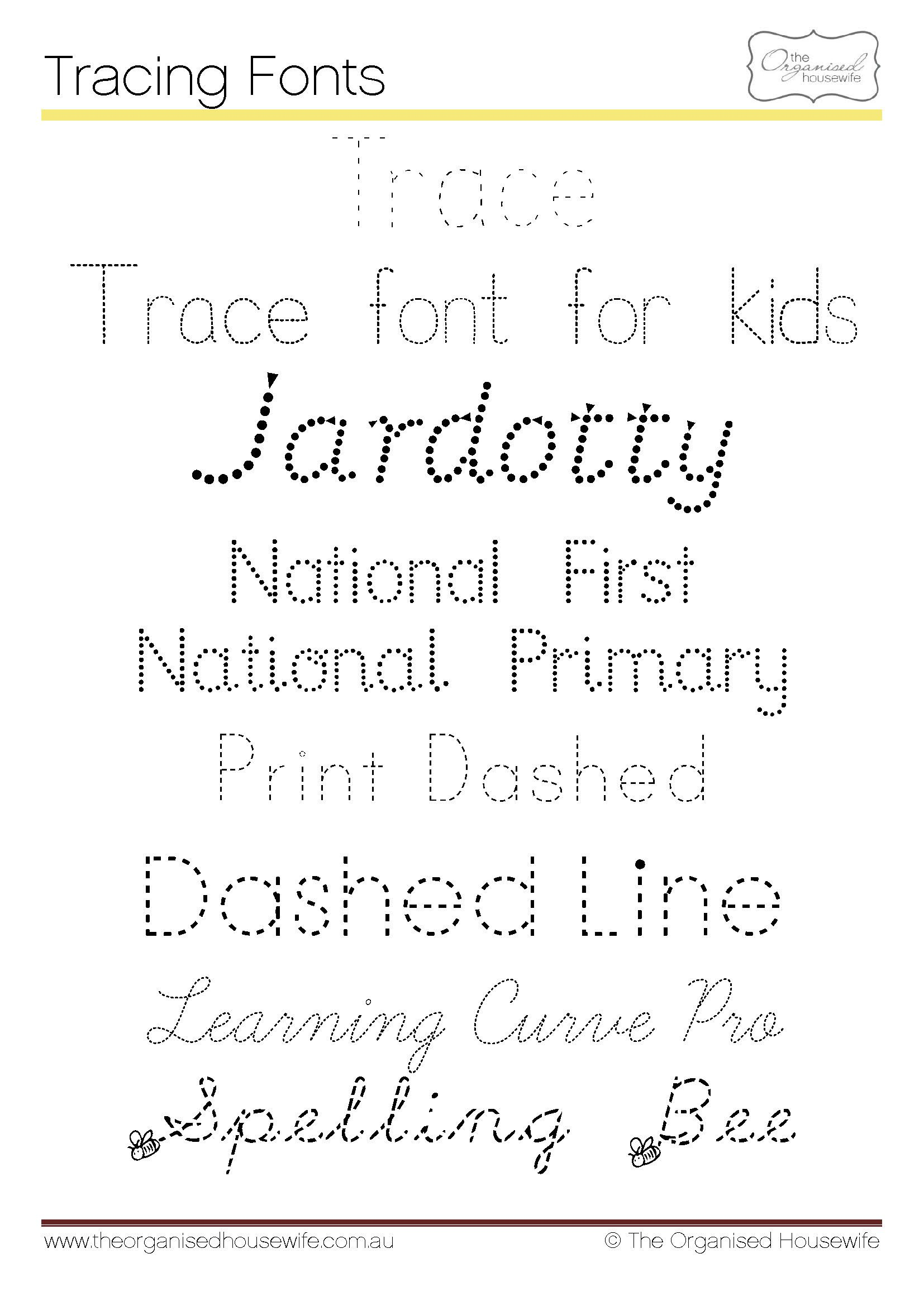 Fonts To Help Kids To Write + Qld Cursive | School Fonts