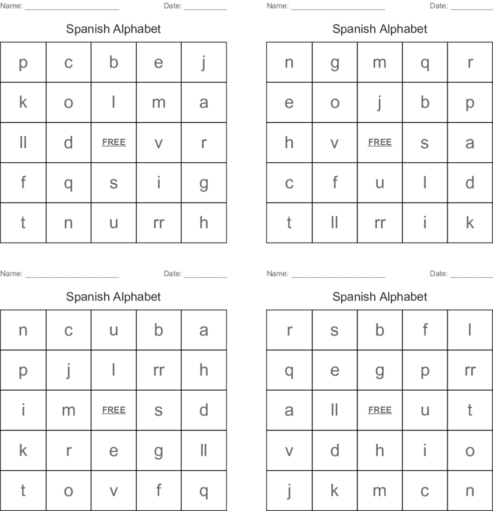 Free Alphabet Bingo Worksheets | Printable Worksheets And Regarding Alphabet Bingo Worksheets