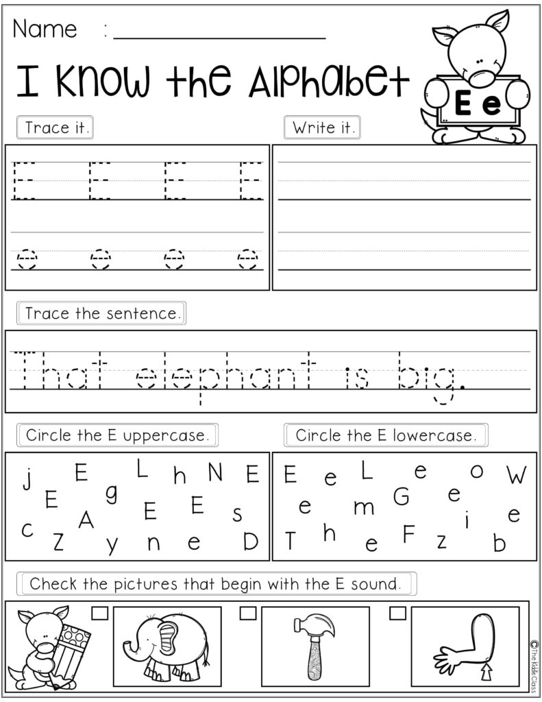 Free Alphabet Practice Printables | Alphabet Letter Practice Throughout Alphabet Worksheets For Grade 1