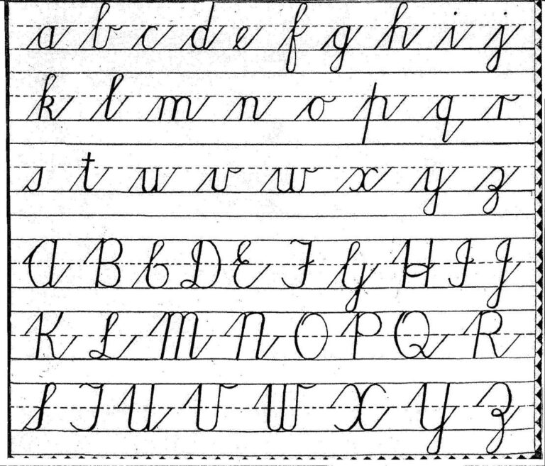 Free Cursive Handwriting Charts | Teaching Cursive, Cursive ...