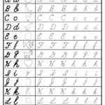 Free Cursive Uppercase And Lowercase Letter Tracing Inside Alphabet Worksheets For 7 Year Olds