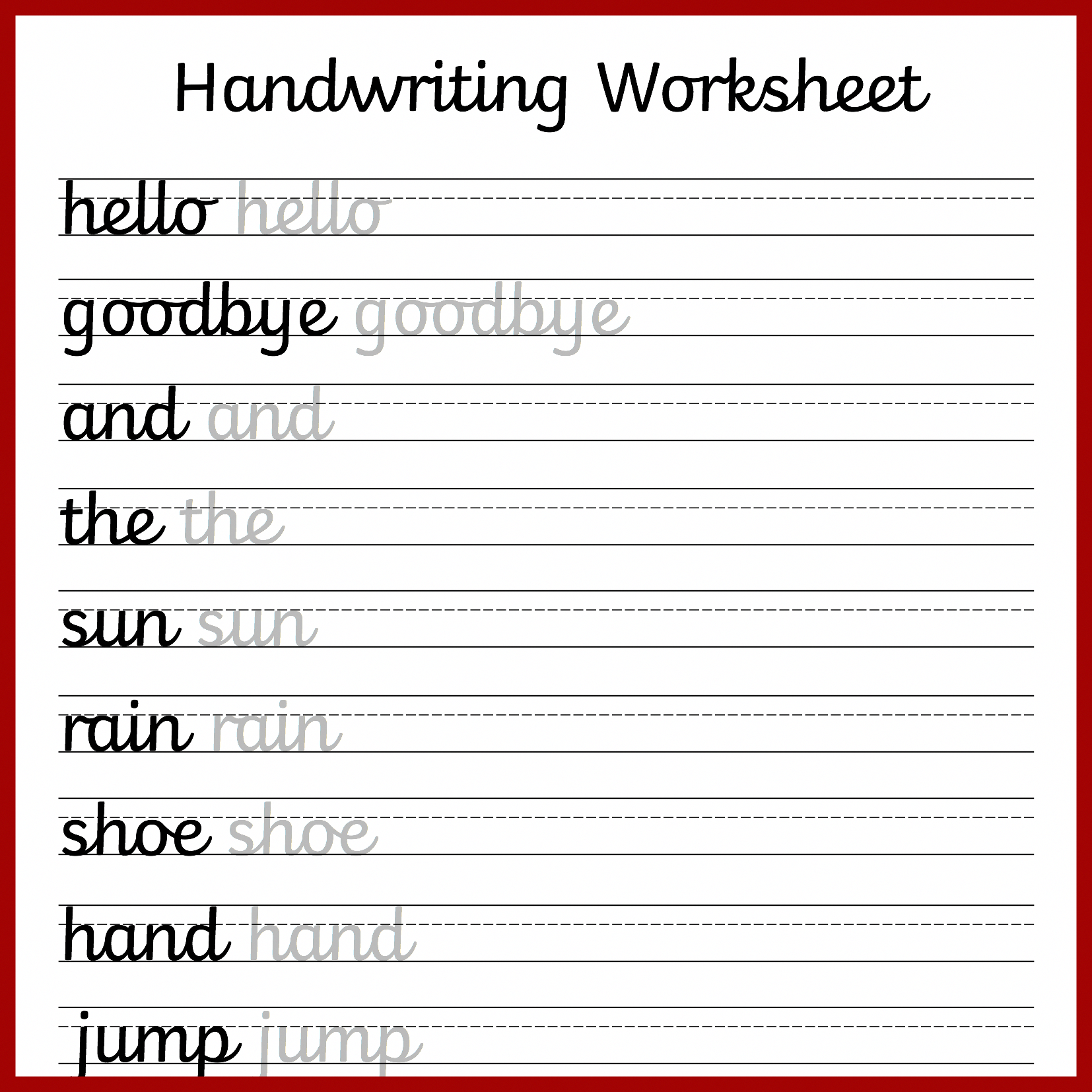 Free Cursive Writing Practice Sheets For Kids Coloring Book throughout Tracing Your Name Sheets