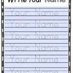 Free Editable Name Tracing Activity   Type Student Names And Intended For Name Tracing Editable Sheets