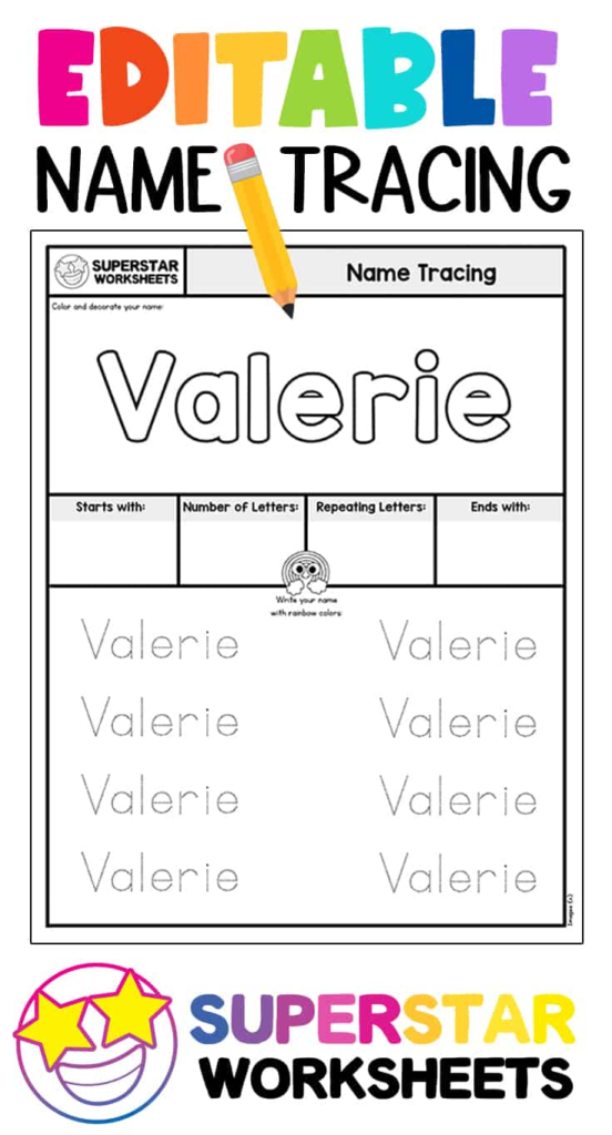 Free Editable Name Tracing Worksheets. Great For Extra Name