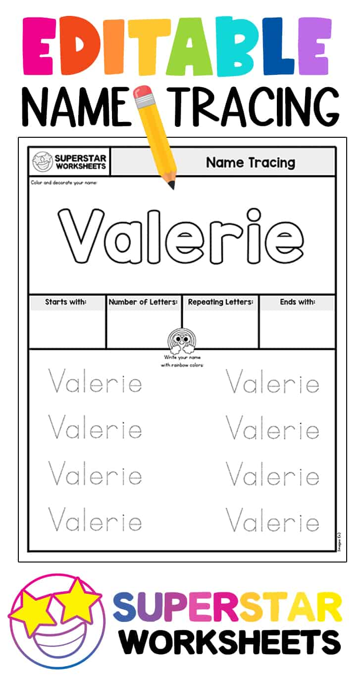 Free Editable Name Tracing Worksheets. Great For Extra Name with regard to Name Tracing Editable
