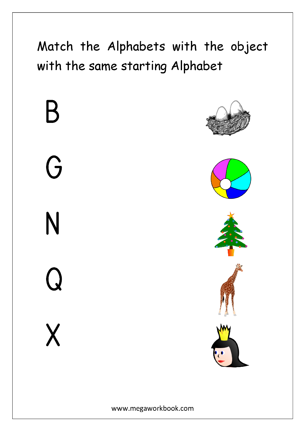 Free English Worksheets - Alphabet Matching - Megaworkbook inside Alphabet Matching Worksheets Pdf