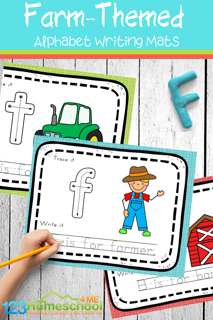 Free Farm Alphabet Tracing Mats with regard to Letter Tracing Mats