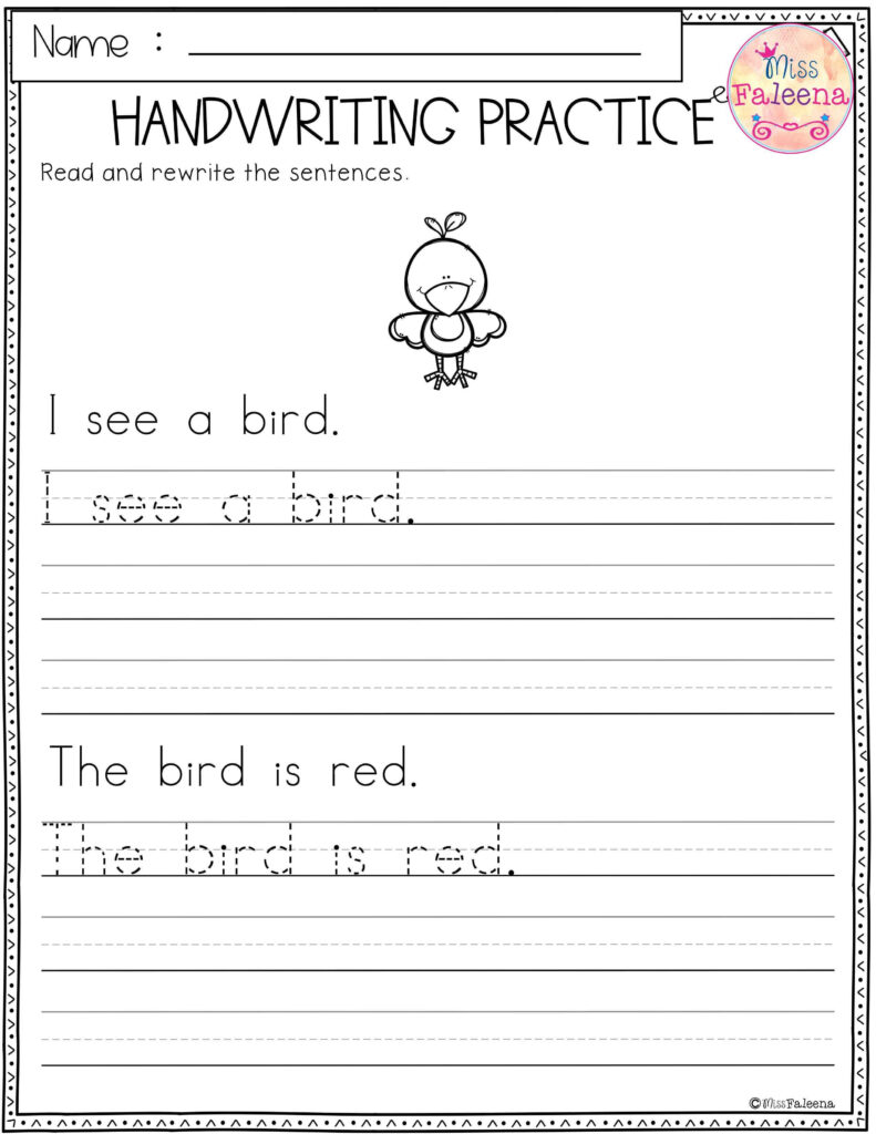 Free Handwriting Practice. This Product Has 5 Pages Of Free Handwriting Practice. This Product Has 5 Pages Of