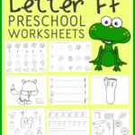 Free Letter F Preschool Worksheets (Instant Download) Inside Letter F Worksheets For Kindergarten Pdf