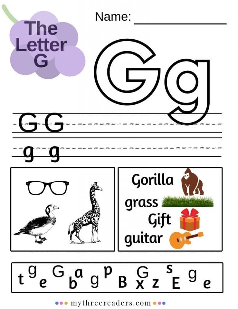 Free Letter G Worksheets | Free Homeschool Deals © for Letter G Worksheets Free