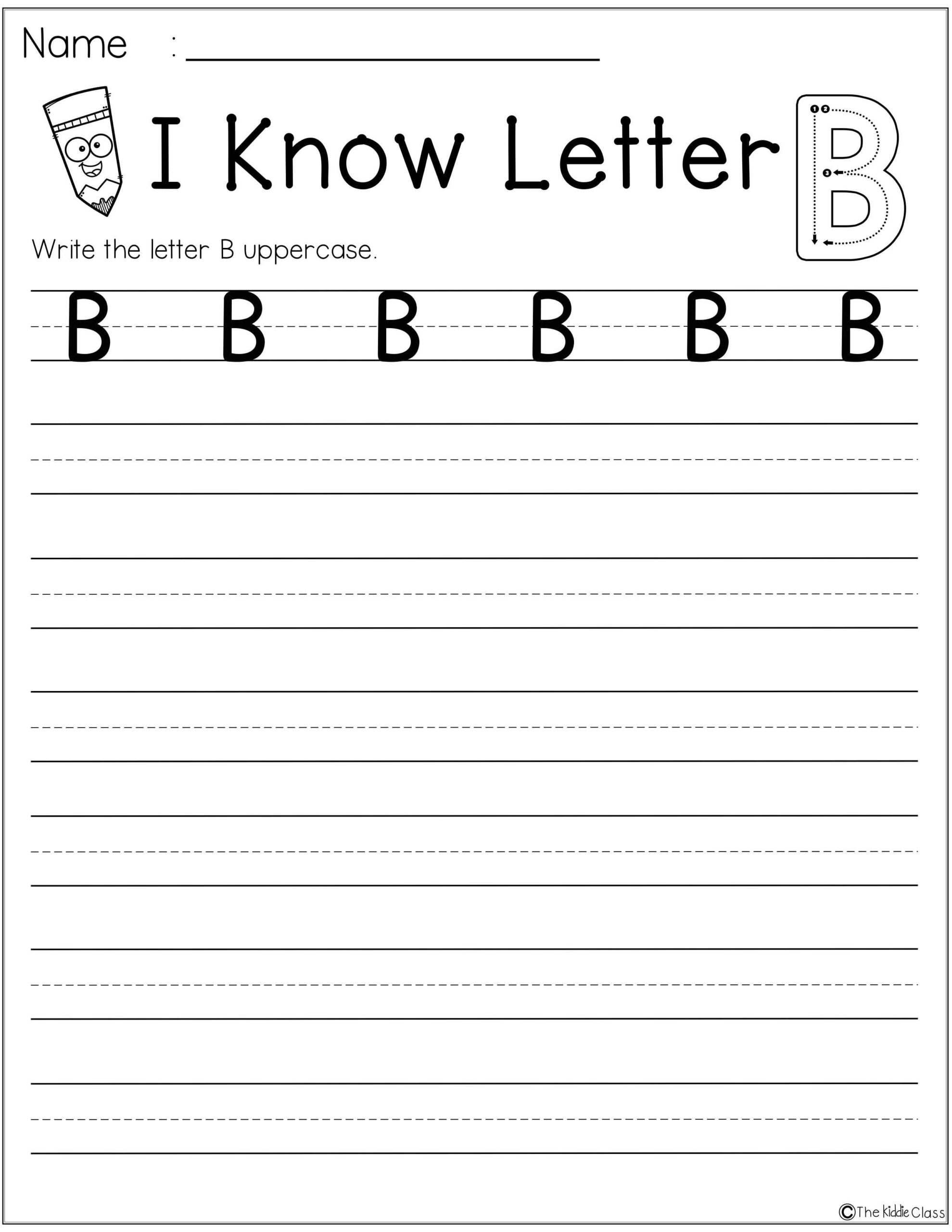 Free Letter Of The Week B Is Perfect For Beginning Of The for Letter B Worksheets For 1St Grade