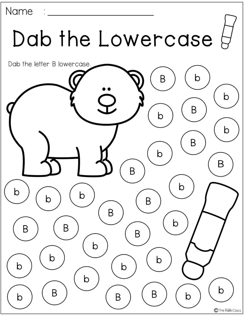 Free Letter Of The Week B Is Perfect For Beginning Of The Pertaining To Letter B Worksheets For 1St Grade