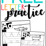 Free Letter Practice Worksheets   Babbling Abby