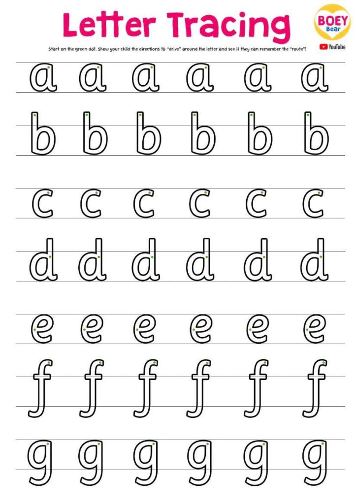 Free Letter Tracing Practice Sheet! In Letter Tracing Youtube