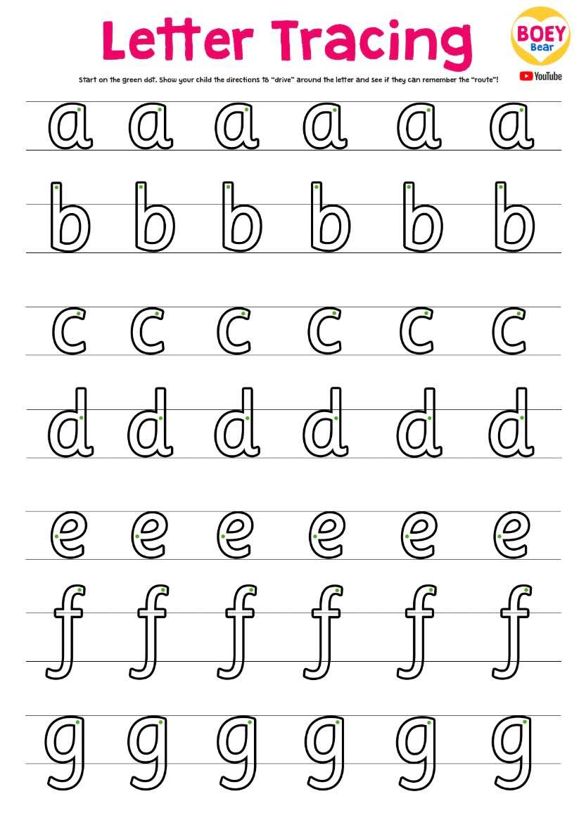 Free Letter Tracing Practice Sheet! in Letter Tracing Youtube